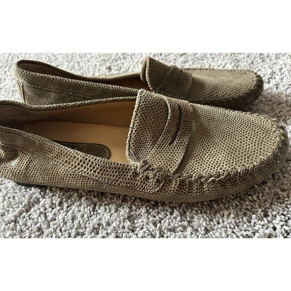 Vaneli Shoes Womens 7.5M Penny Loafers Green Slip On Casual Comfort Low Top Flat - Picture 4 of 11